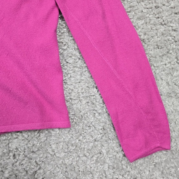 Vintage Eileen Fisher Sweater Womens Small Pink Long Sleeve Pullover Stretch - Picture 2 of 11